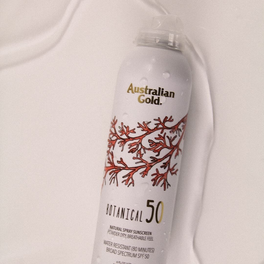 image:imageAustralian Gold Botanical SPF 50 Natural Sunscreen Spray Broad Spectrum Sunblock Formulated with AntioxidantsRich and Natural NativeAustralian Ingredients Citrus Oasis Fragrance 6 Fl Oz