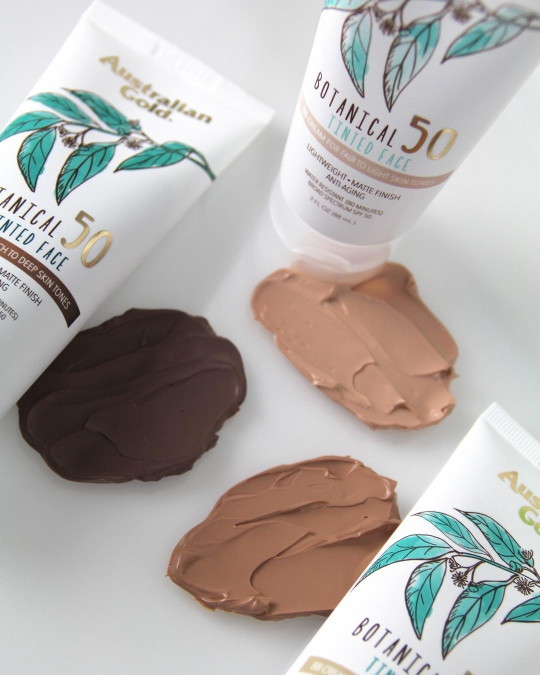 image:imageAustralian Gold Botanical SPF 50 Tinted Face Sunscreen NonChemical BB Cream WaterResistant Matte Finish Sensitive Skin 3 FL OzMediumTan