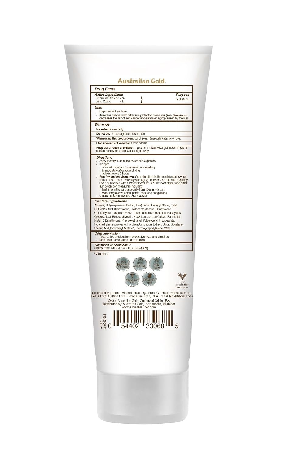 image:imageAustralian Gold Botanical SPF 50 Tinted Face Sunscreen NonChemical BB Cream WaterResistant Matte Finish Sensitive Skin 3 FL OzRichDeep