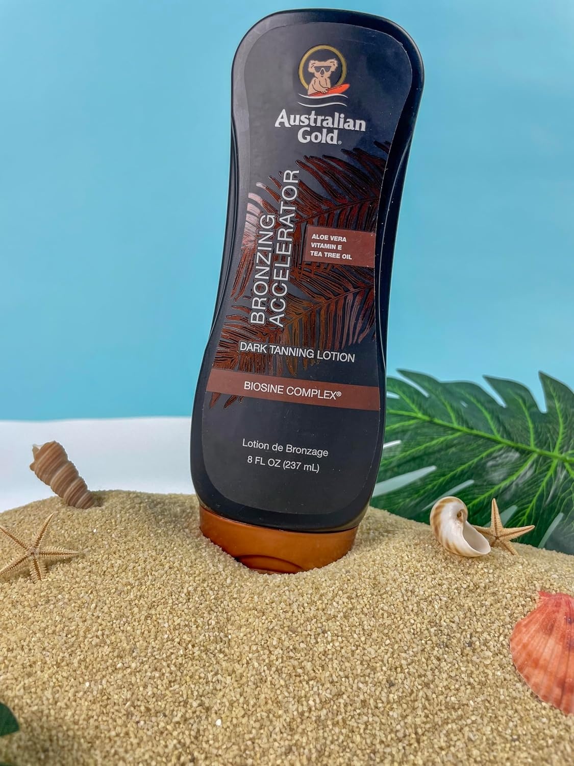 image:imageAustralian Gold Dark Tanning Accelerator Lotion With Bronzer 8 Ounce New Package Same Formula B003GX5SSC8 Ounce Pack of 1