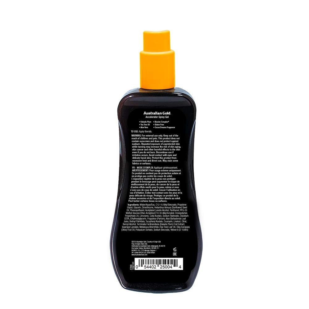 image:imageAustralian Gold Dark Tanning Accelerator Spray Gel 8 Ounce Moisturize amp Hydrate Skin New Packaging Same Great Formula a700038 Ounce Pack of 2