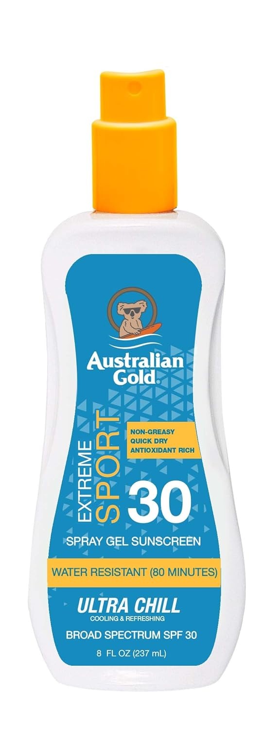 image:imageAustralian Gold Extreme Sport Sunscreen Lotion SPF 30 8 Ounce Broad Spectrum Sweat amp Water Resistant NonGreasy Oxybenzone Free Cruelty Free8 Ounce Pack of 1