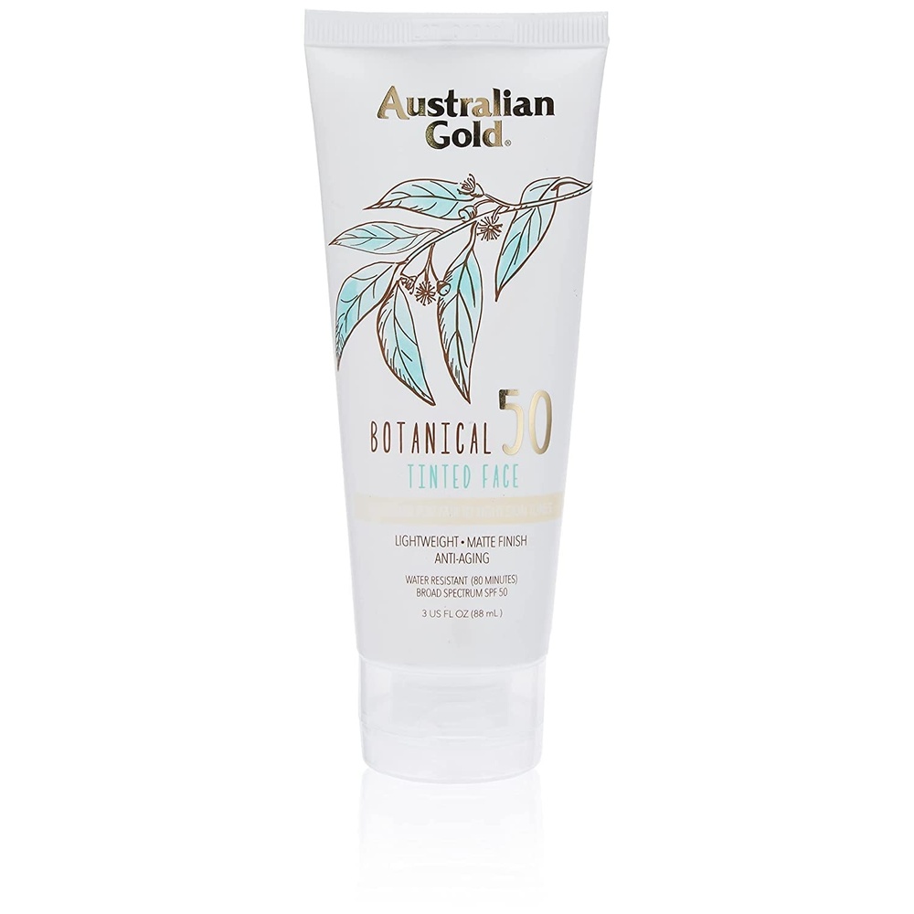 image:imageAustralian Gold Botanical Sunscreen Tinted Face Mineral Lotion SPF 50 3 Ounce Broad Spectrum Water Resistant
