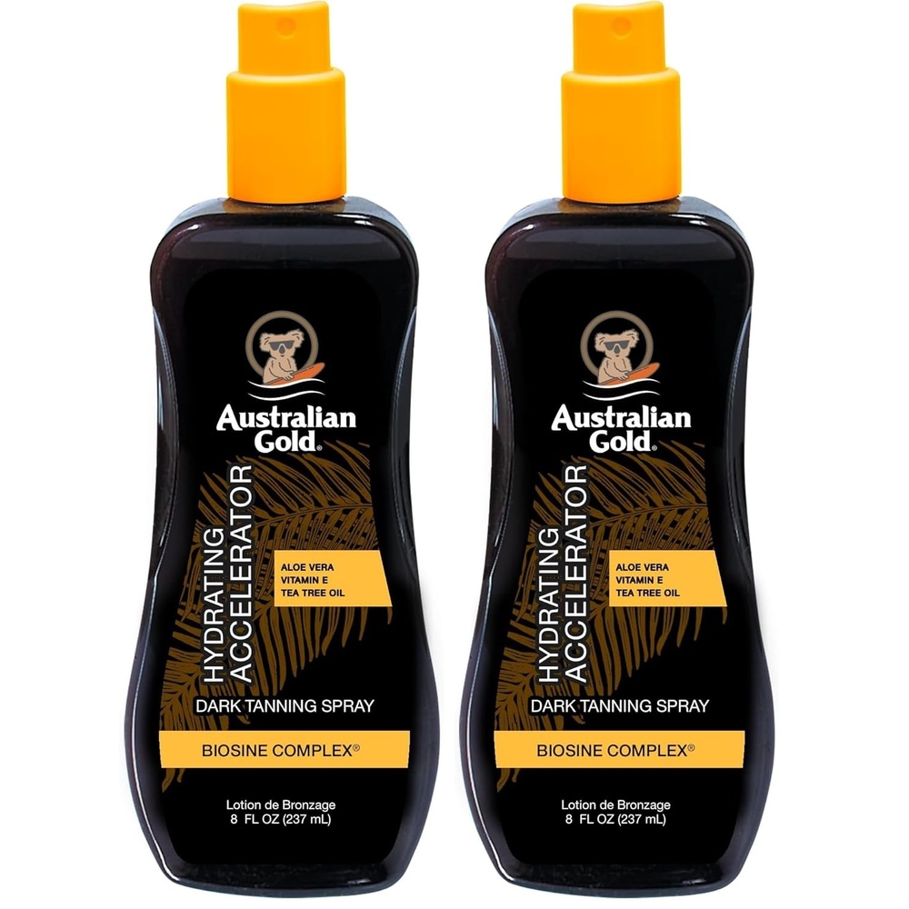 image:imageAustralian Gold Dark Tanning Accelerator Spray Gel 8 Ounce Moisturize amp Hydrate Skin New Packaging Same Great Formula a700038 Ounce Pack of 2