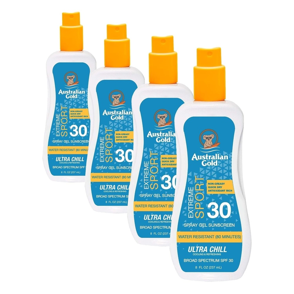 image:imageAustralian Gold Extreme Sport Sunscreen Lotion SPF 30 8 Ounce Broad Spectrum Sweat amp Water Resistant NonGreasy Oxybenzone Free Cruelty Free8 Ounce Pack of 4