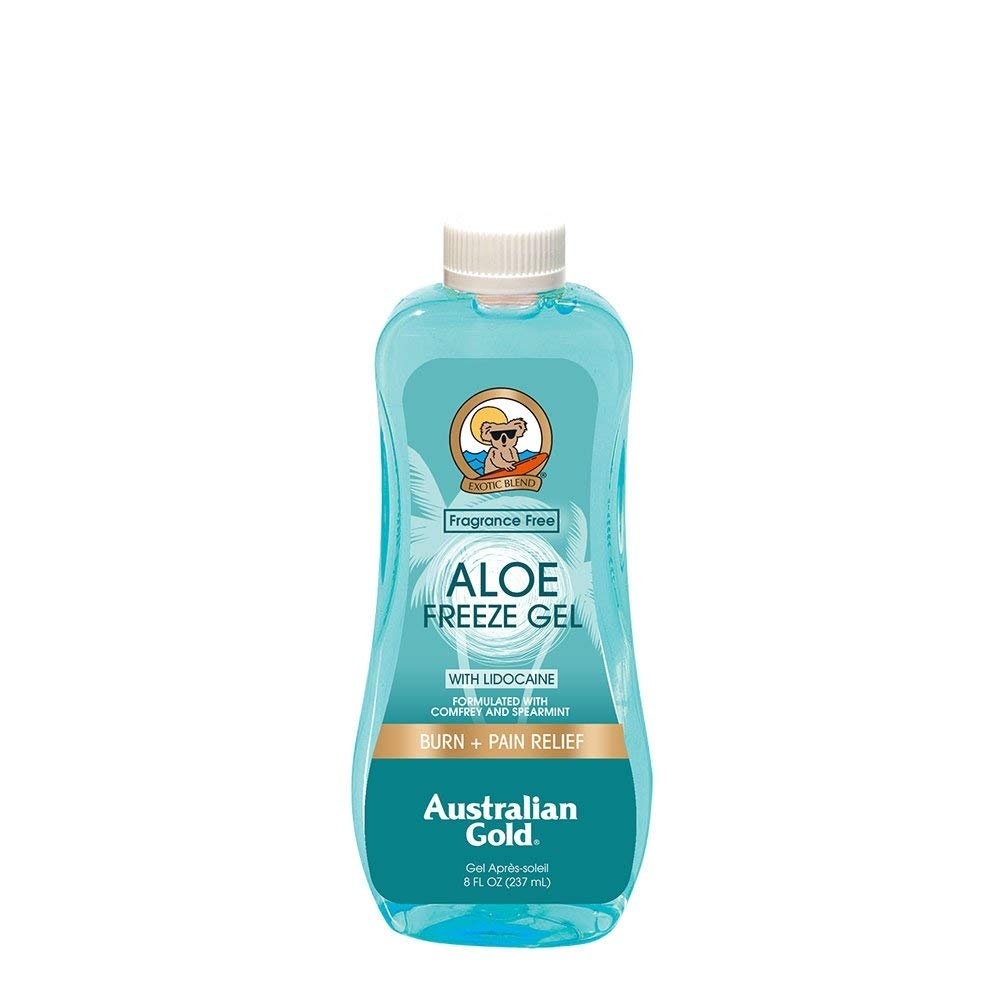 image:imageVera with Ounce Relieves Sunburn Pain and Hot Itchy Skin Aloe Freeze Spray Gel Aloe Freeze Spray Gel w Lidocaine 8 Fluid OunceAloe Freeze Spray Gel