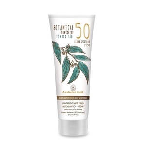image:imageAustralian Gold Botanical SPF 50 Tinted Face Sunscreen NonChemical BB Cream WaterResistant Matte Finish Sensitive Skin 3 FL OzRichDeep