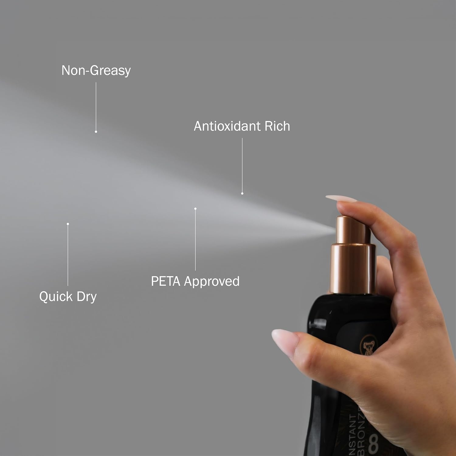 image:imageAustralian Gold Spray Gel Sunscreen with Instant Bronzer SPF 50 8 Ounce Moisturize amp Hydrate Skin Broad Spectrum Water ResistantB07DG52KLYSPF 8