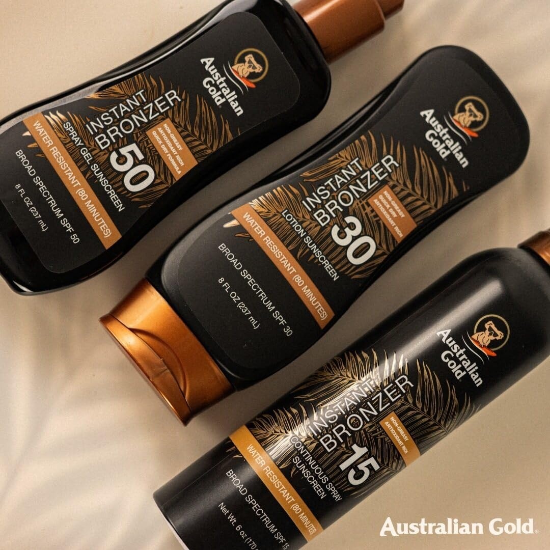 image:imageAustralian Gold Spray Gel Sunscreen with Instant Bronzer SPF 50 8 Ounce Moisturize amp Hydrate Skin Broad Spectrum Water ResistantB07DG52KLYSPF 8