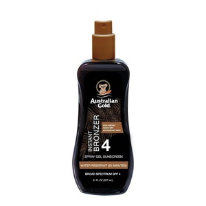 image:imageAustralian Gold Spray Gel Sunscreen with Instant Bronzer SPF 50 8 Ounce  Moisturize amp Hydrate Skin  Broad Spectrum  Water ResistantB07DG52KLYSPF 4