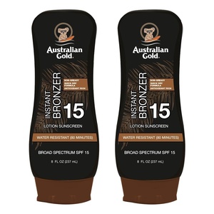 image:imageAustralian Gold Sunscreen Lotion with Instant Bronzer SPF 15 8 Ounce  Broad Spectrum  Water Resistant  NonGreasy  SPF 15 8 Fl Oz Pack of 18 Ounce Pack of 2